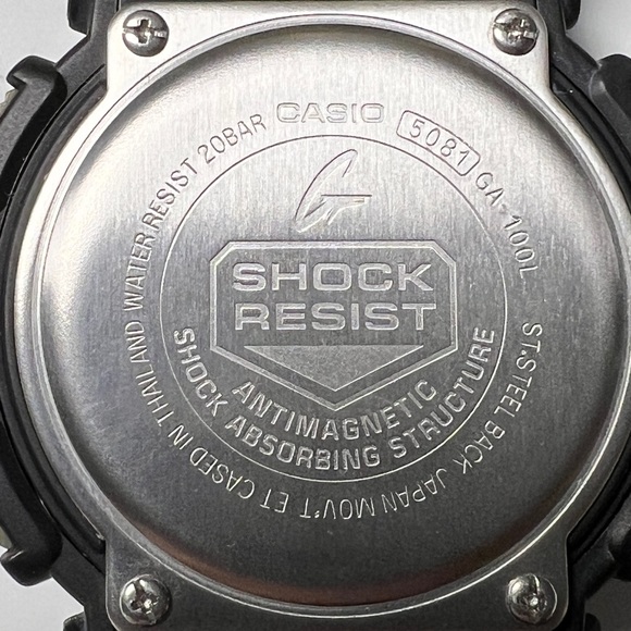 Casio G-Shock 5081 GA-100L, in rare black and green color combination. - Picture 2 of 7